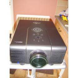 HD LCD projector and motorised screen