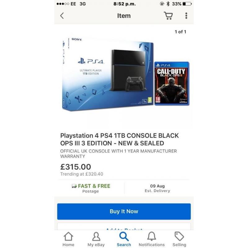 Brand new ps4 bundle