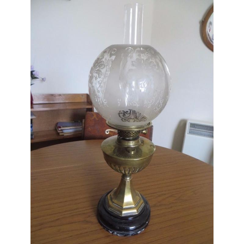 Original Brass oil lamp