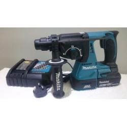 MAKITA DHR242"BRUSHLESS" 18v li-ion 3 mode sds drill, 1x4ah batt 36min charger,"AS NEW" DeWALT