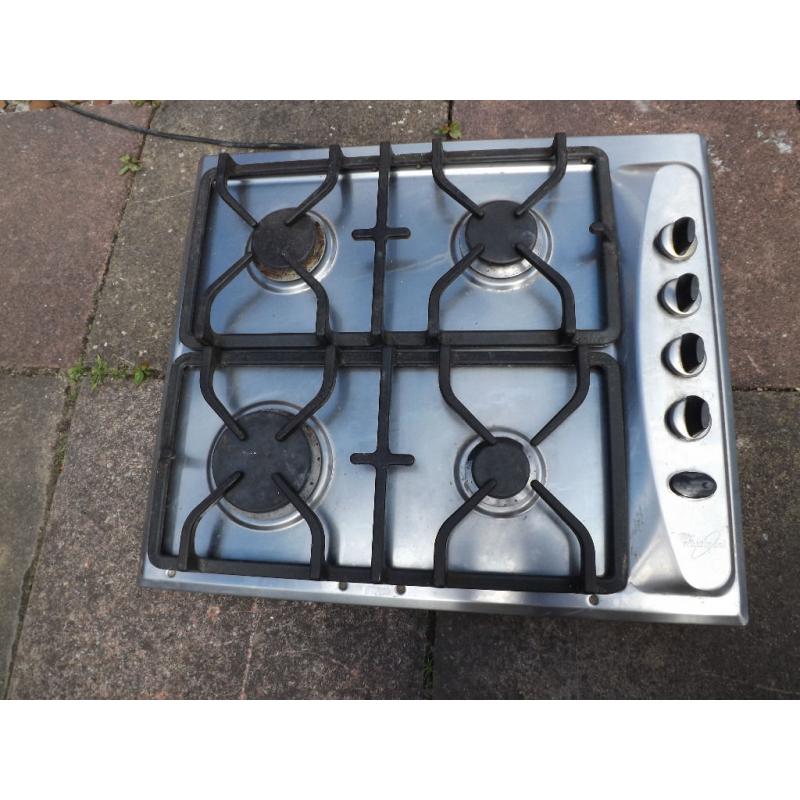 Gas Hob Whirlpool Stainless Steel
