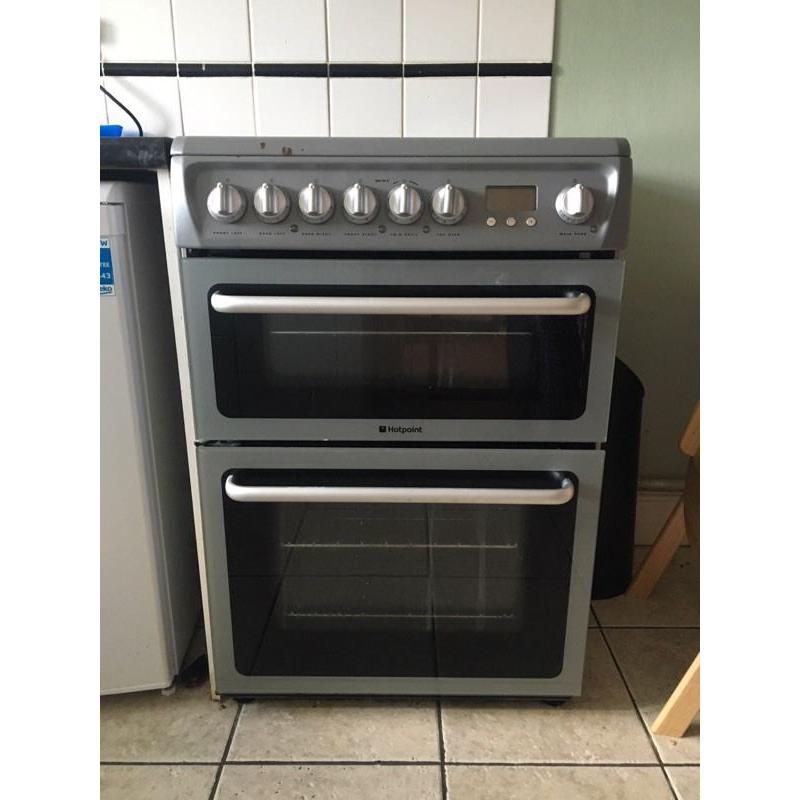Grey hotpoint electric oven