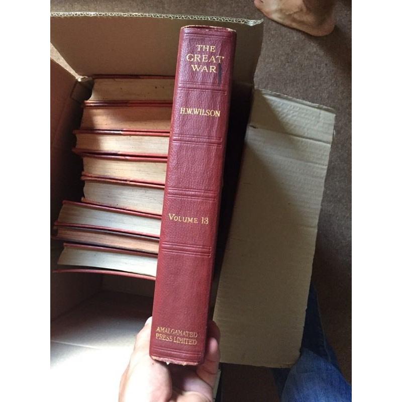 Volumes 1-13 of The Great War by H.W wilson