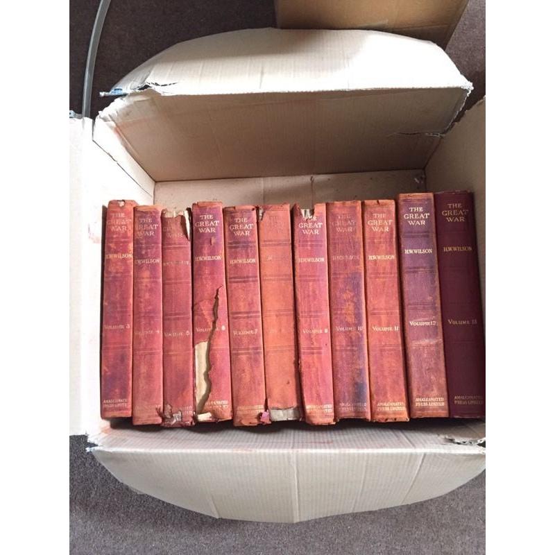 Volumes 1-13 of The Great War by H.W wilson