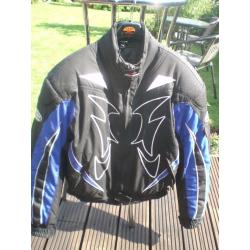 Ladies Blue/Black Motorbike Jacket