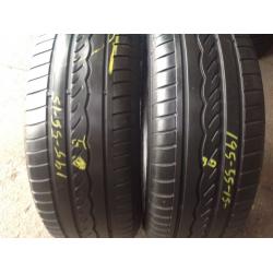 195/55/15-185/55/15 x 2 continental/ used tyres / open 7 days a week