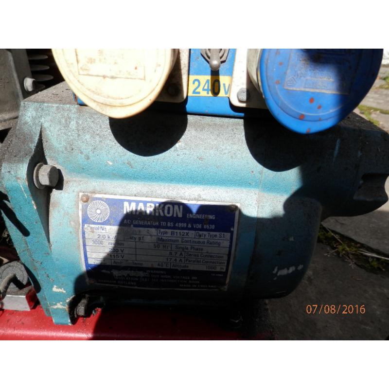 Petrol generator 2Kw