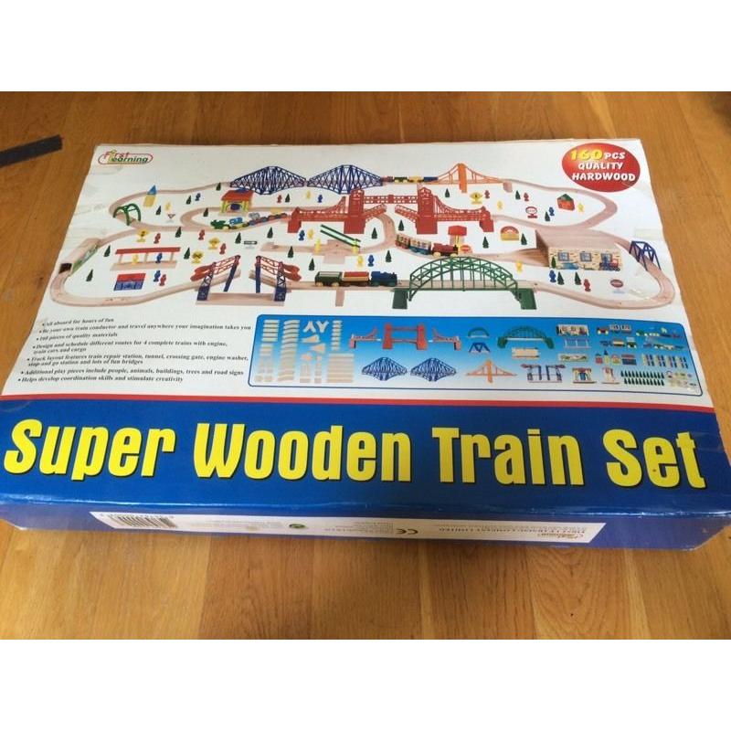 Wooden train set