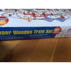 Wooden train set