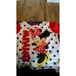 BNWT GIRLS DISNEY MINNIE MOUSE PYJAMAS AGE 1 TO 1.5