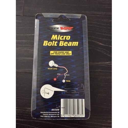 Led bolt light beam blue number plate customisation styling tunning