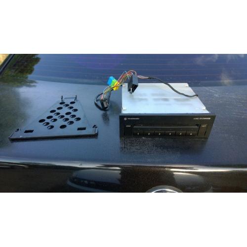 vw 6 disc dash mount cd player