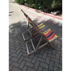 Deckchairs vintage great condition coloured stripes