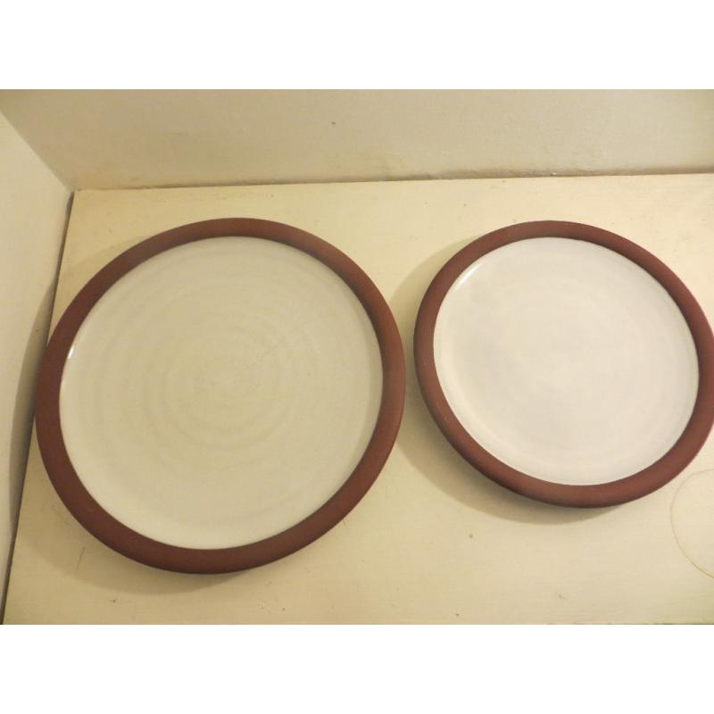 2 Plates by Famous Irish Ceramicist Stephen Pearce. Dinner Plate & Side Plate Irish Studio Pottery