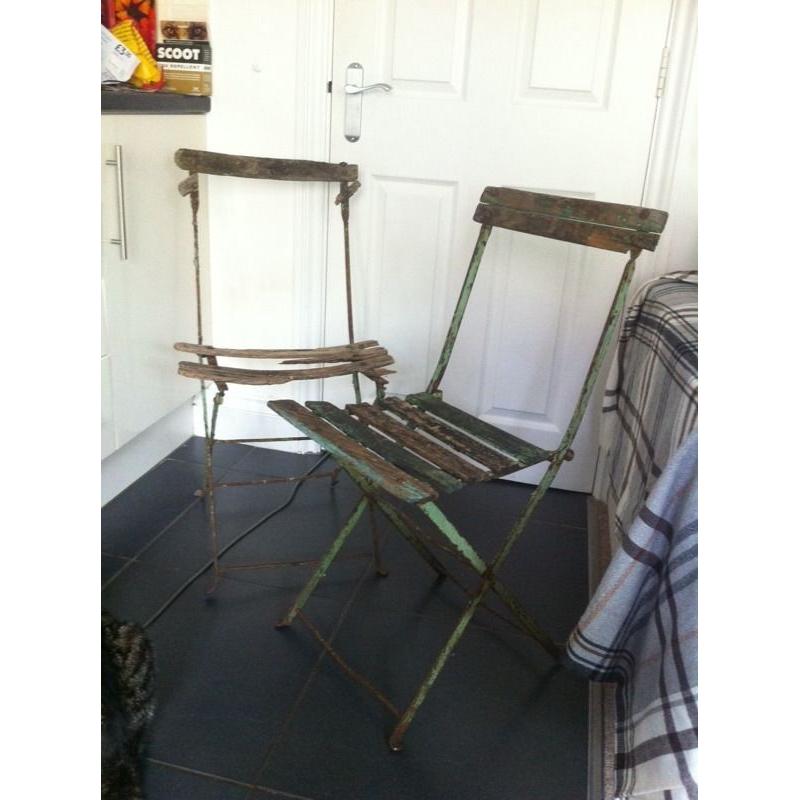Vintage French Cafe Chairs