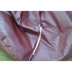 LARGE BROWN PVC BEAN BAG GOOD CONDITION