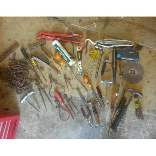 Job lot of hand tools screwdrivers pliers spanners allen key hammers etc etc