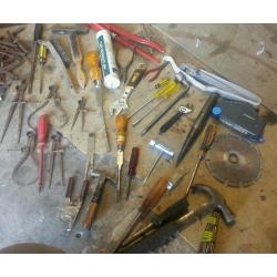 Job lot of hand tools screwdrivers pliers spanners allen key hammers etc etc