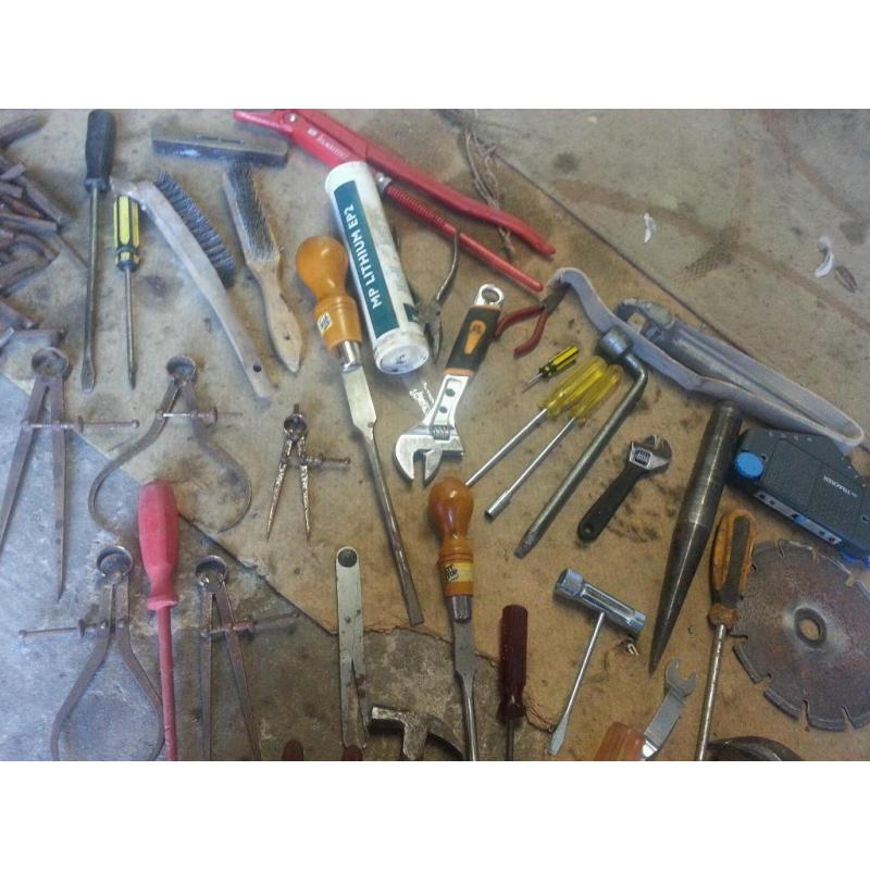 Job lot of hand tools screwdrivers pliers spanners allen key hammers etc etc