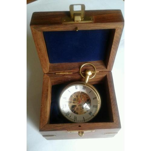 Time peice. Mechanical skeleton. With presentation box