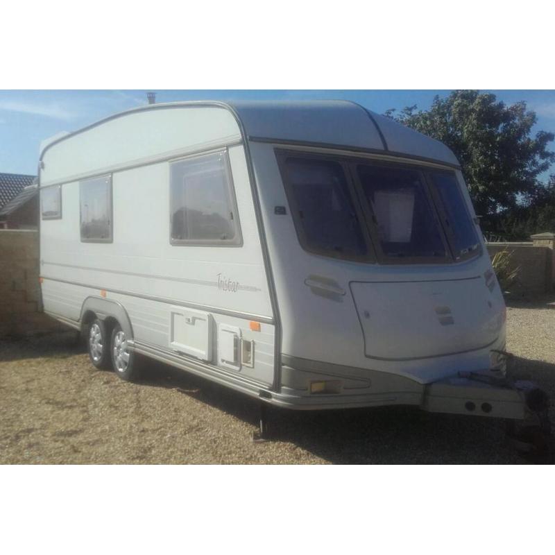 4 berth ace award tristar twin axle caravan aprox 17ft long