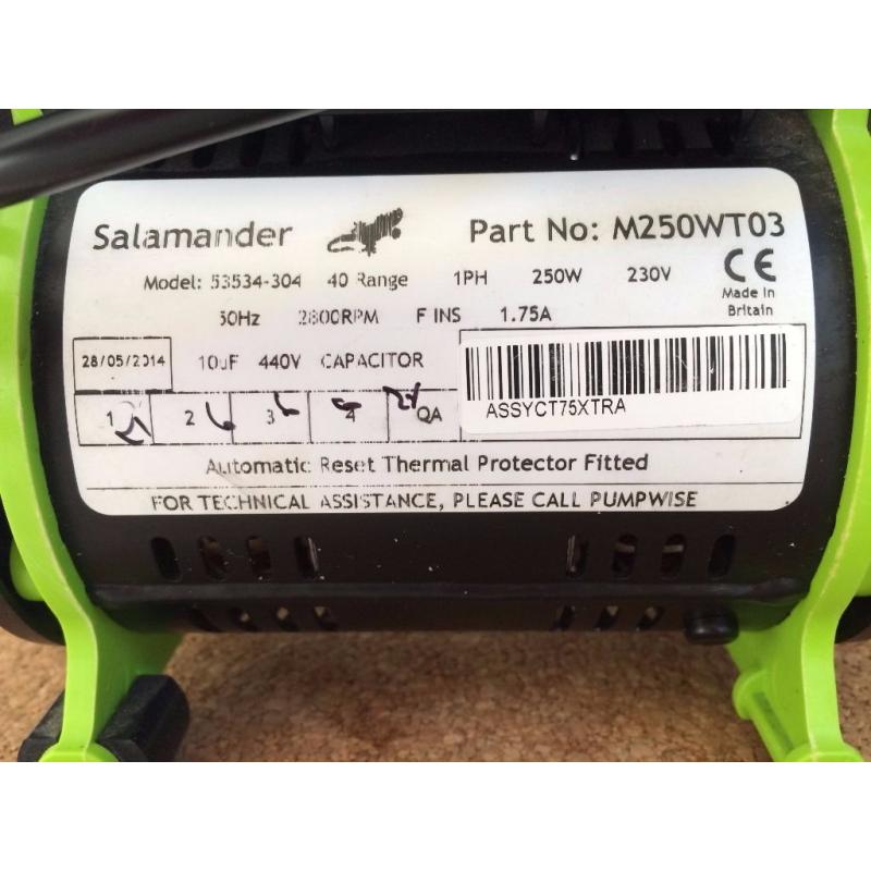 Salamander CT 75+ Xtra Shower Pump
