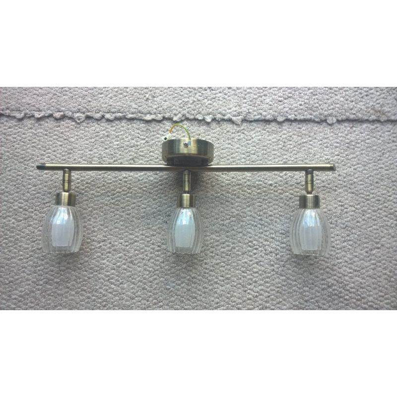 Metal Ceiling Light with 3 spot lights