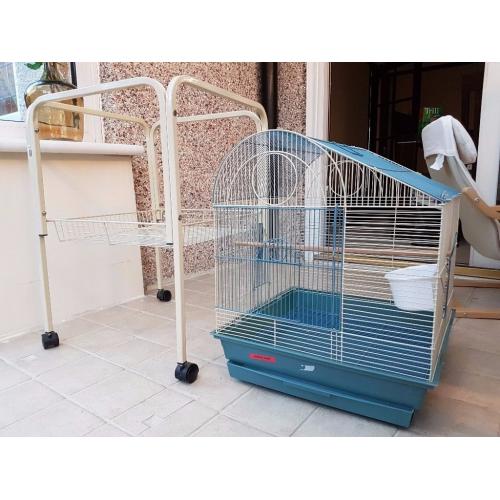 Large budgie/bird cage and stand - London SW16