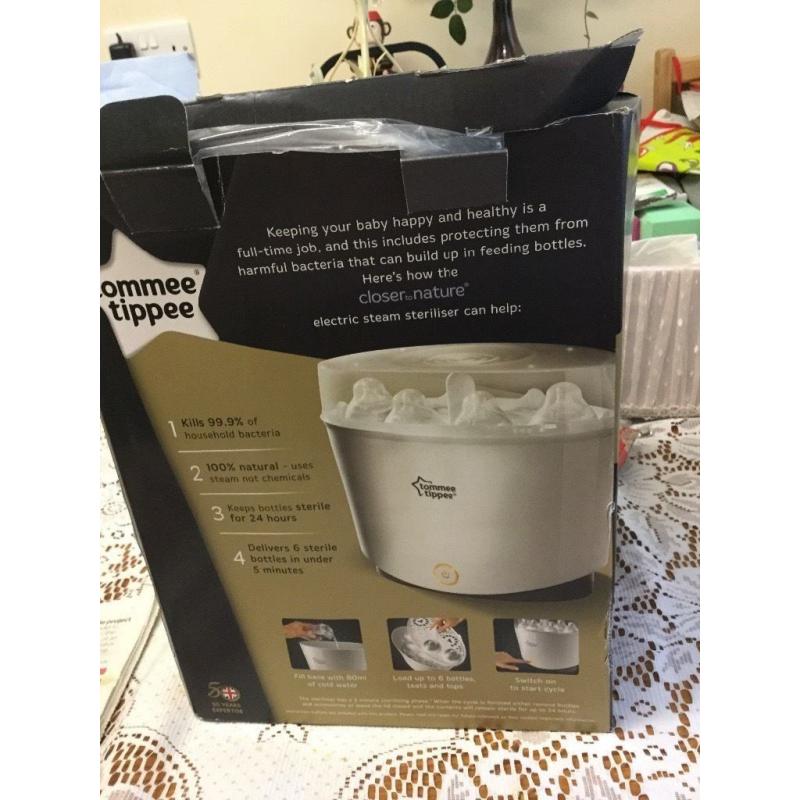 Brand new Tommie Tippee Electric Steriliser still in box