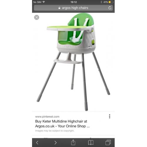Keter high Chair