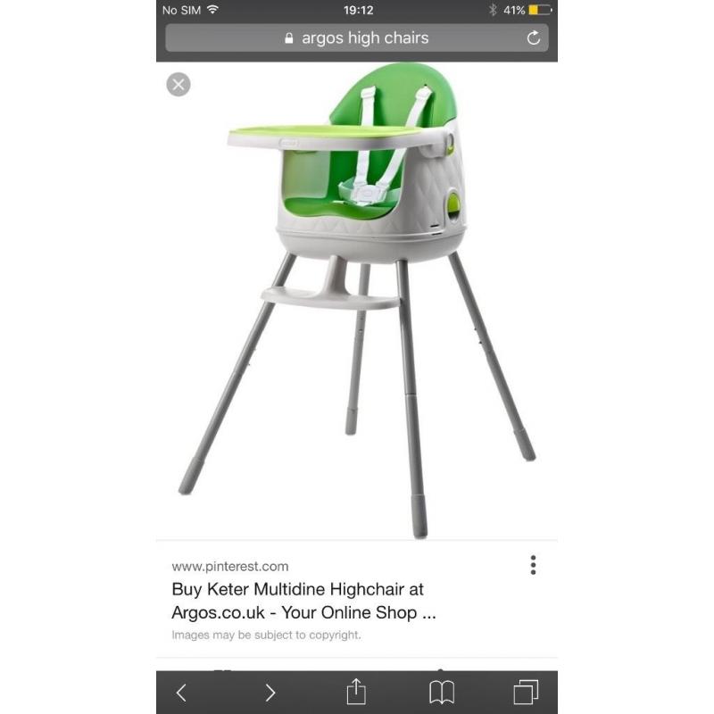 Keter high Chair