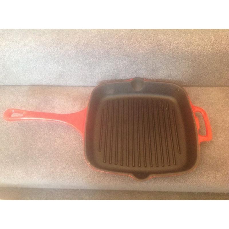 Griddle pan 10 inch red