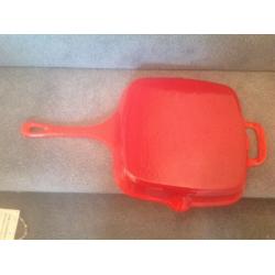 Griddle pan 10 inch red