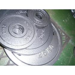 Olympic weights 107.5kg in total and large sizes.
