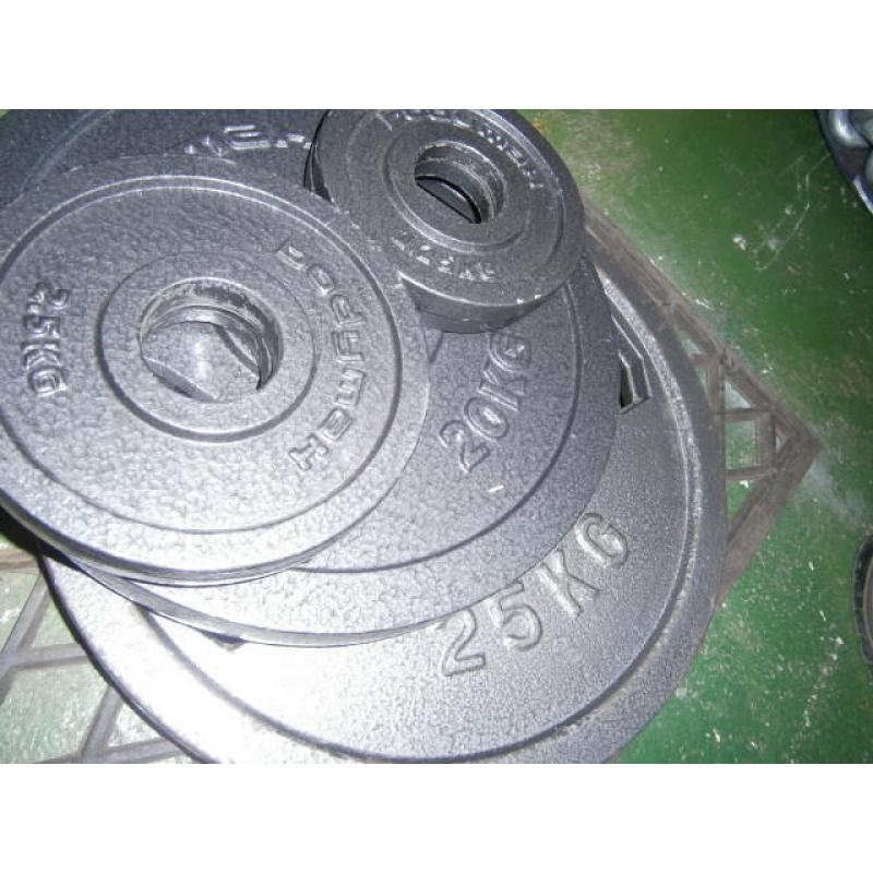 Olympic weights 107.5kg in total and large sizes.