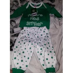 Hibernian fc pjamas. 3-6 months
