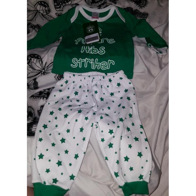 Hibernian fc pjamas. 3-6 months