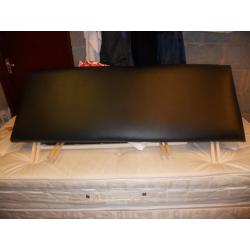 Double Faux Leather Headboard