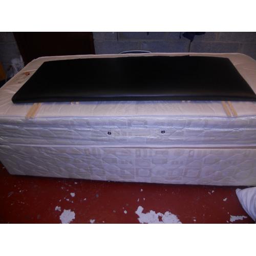 Double Faux Leather Headboard