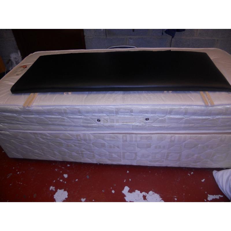 Double Faux Leather Headboard