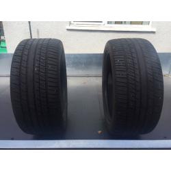 285 40 20 part worn tyres