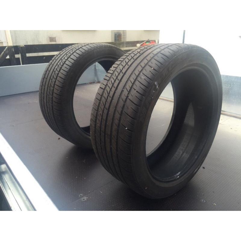 285 40 20 part worn tyres