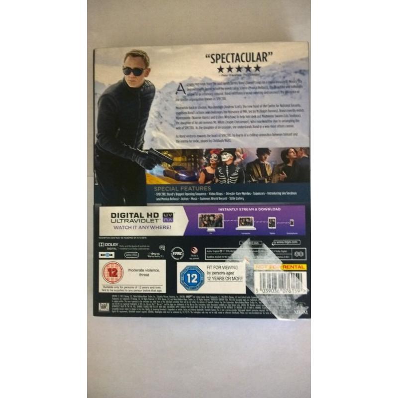Spectre James bond 007 blu ray