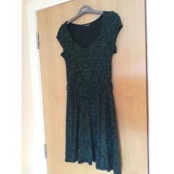 Bottle green pixie dress
