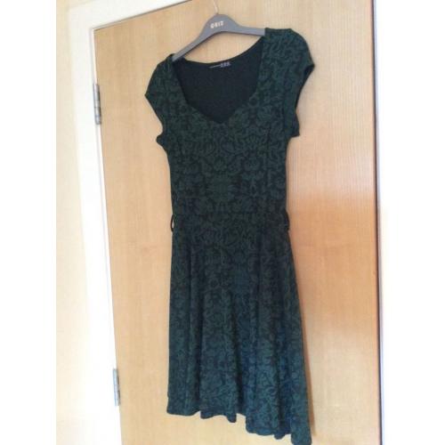Bottle green pixie dress