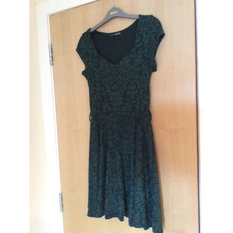 Bottle green pixie dress