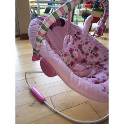 Disney Baby Minnie Mouse Precious Petals Bouncer Chair