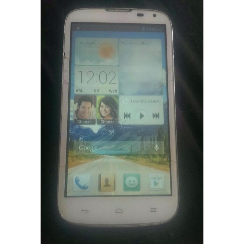 Huawei-G610-U20 ANDROID MOBILE PHONE / 5INC SCREEN / 5MP CAMERA / TAKES 2 SIMS / FOR SALE OR SWAPS