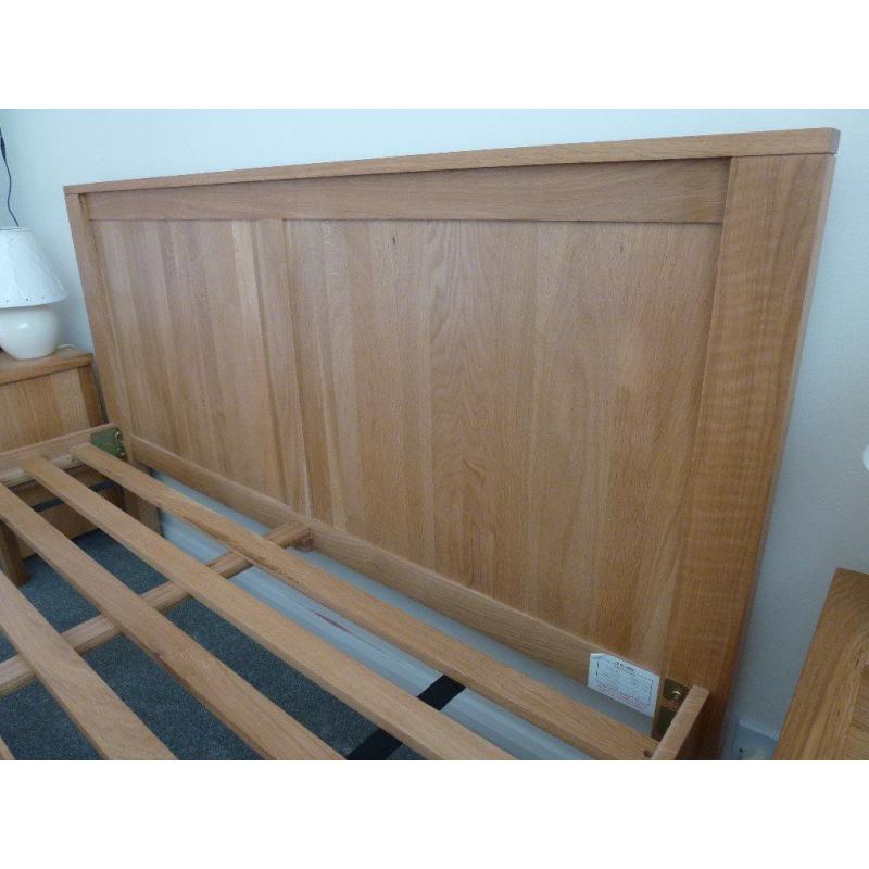 Oakdale 5ft king size bed. 100% Natural Oak