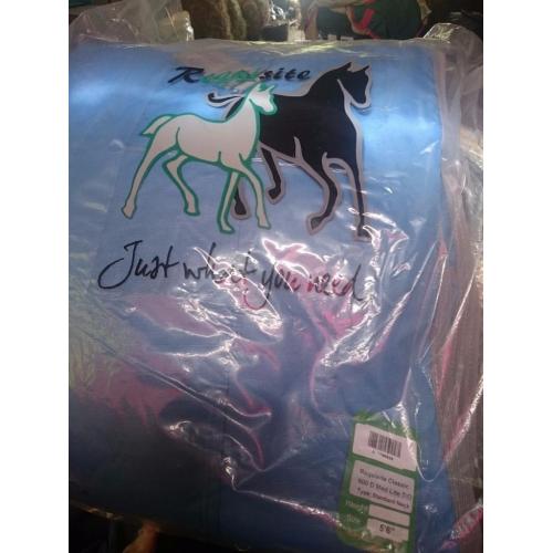 Brand new pale bue requiste medium turnout
